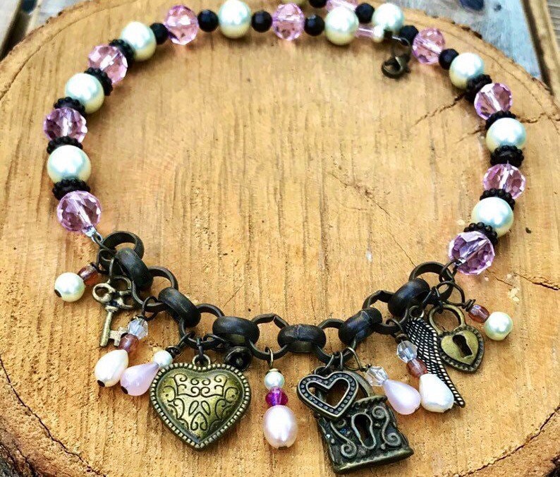 Beaded Necklace Golden Wishes