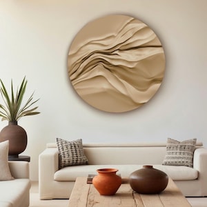 Archivo STL para router CNC | Panel de pared con relieve ondulado 3D | Pared decorativa con textura abstracta | Descarga digital