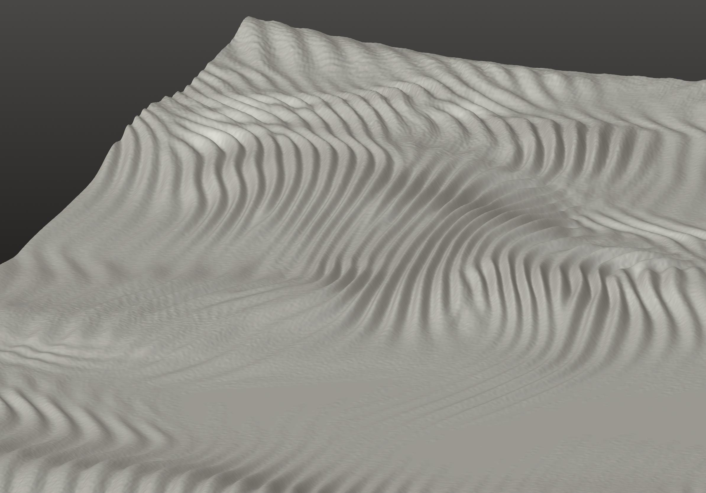 Wave 3D Wall Art Panel STL File – 3D CNC Router Relief Texture for ...