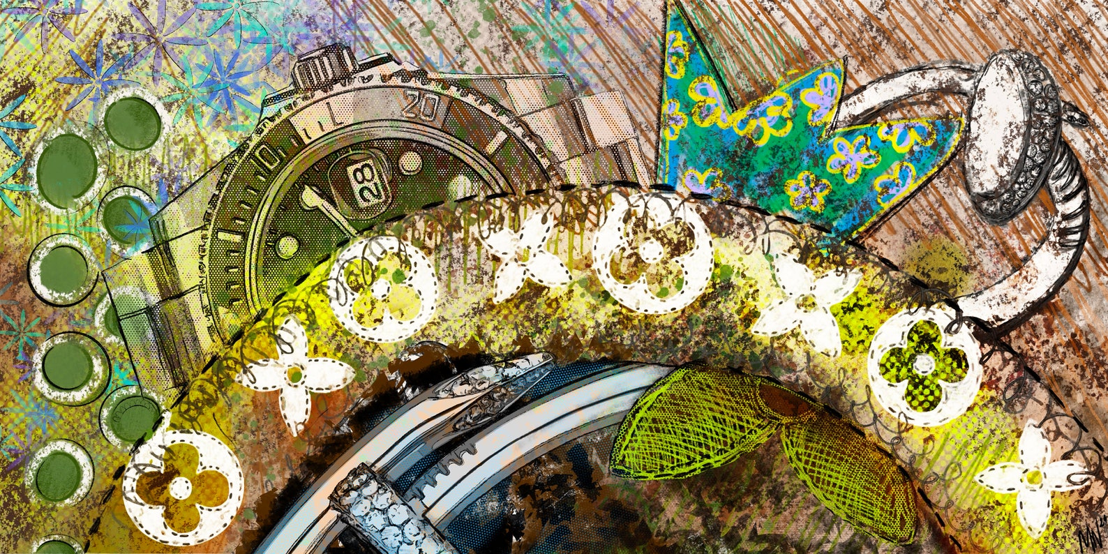 Colorful Wall Art, Luxury Art Print, Inspirational Pop Art, Fashion