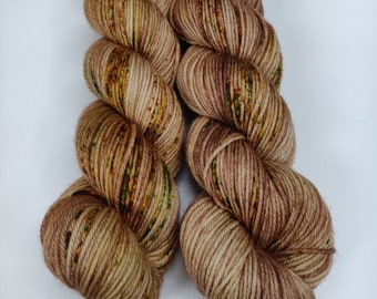 Wake Up and Smell The Coffee, You Fossil - Superwash Merino Wool - Hand Dyed Yarn - Golden Girls inspired colors