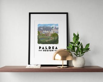 Pokémon Region Travel Poster - Paldea Region