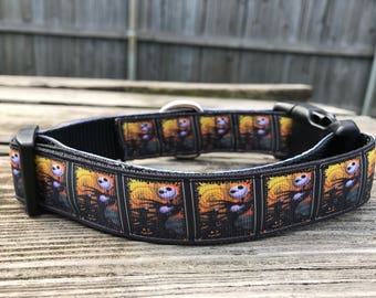 Jack Skellington Inspired Dog Collar