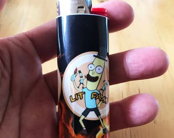 Mr. Poopy Butthole Lighter / Lit Fam / Custom Made / Handmade / Rick and Morty