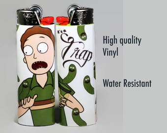 Pickle Rick & Jerry Lighter/ Rick and Morty / Pickle Rick Gift / Gifts for Him / Gifts for Her / Rick Sanchez / High Quality / Funny
