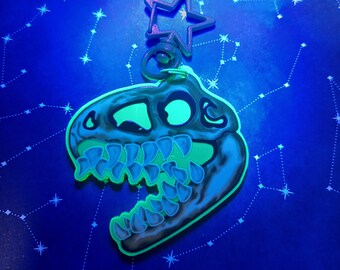T-Rex Skull Keychain