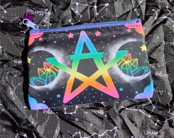 Star and Moon Crystal Coin Bag