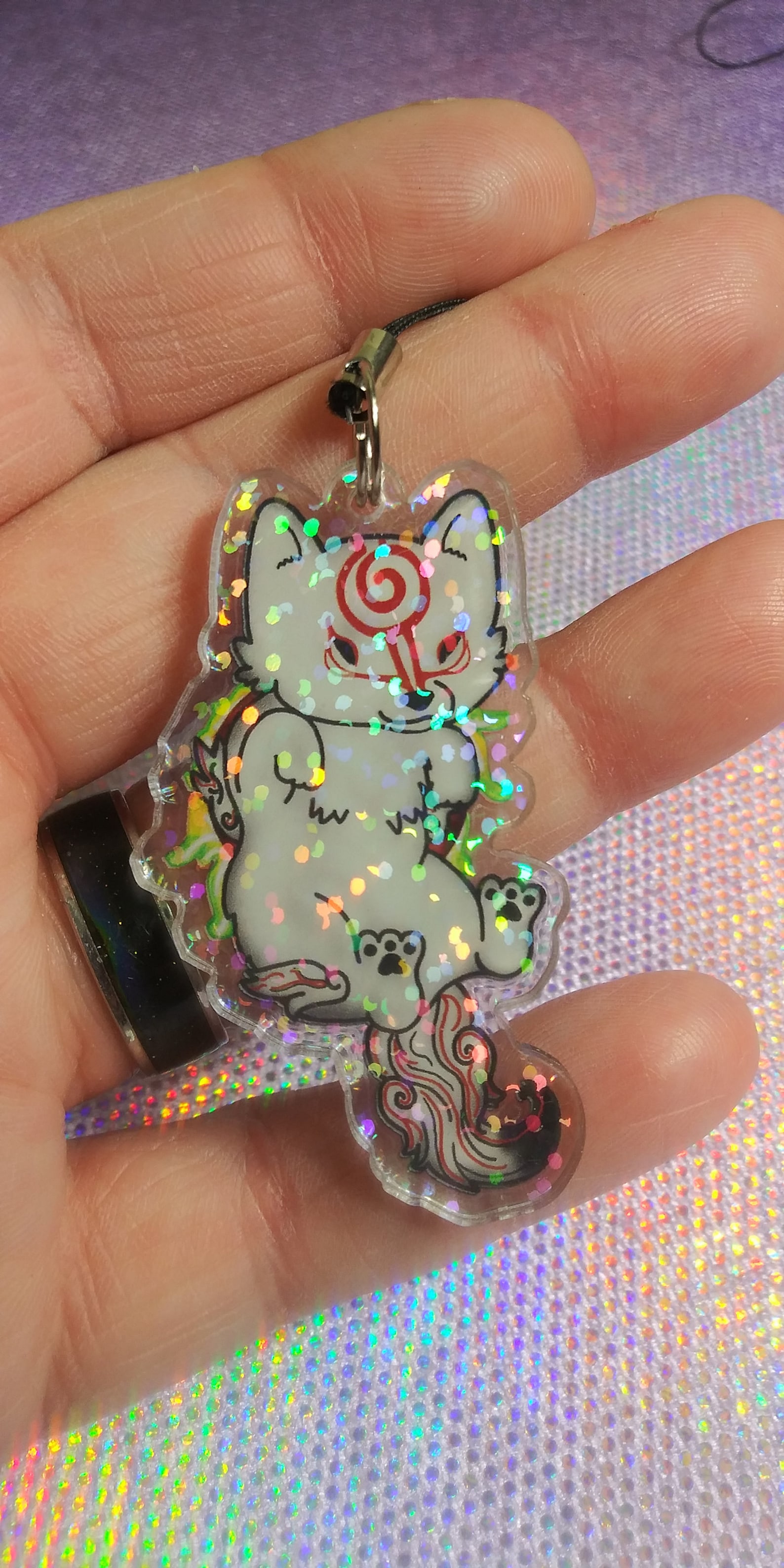 Holographic Keychain's Etsy