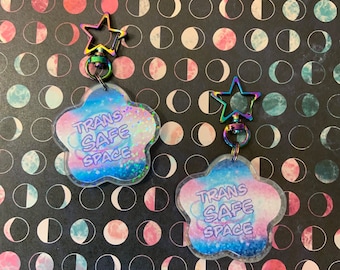 Trans Safe Space Keychain