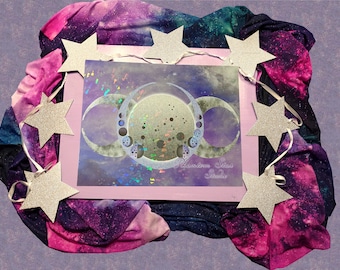 Moon Phase Holographic Print