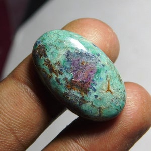 43x28x4 MM Natural Ruby Fuchsite loose cabochon Pendant making gemstone #G6938
