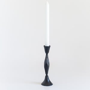 High Diamond Hand-Forged Iron Candle Stand