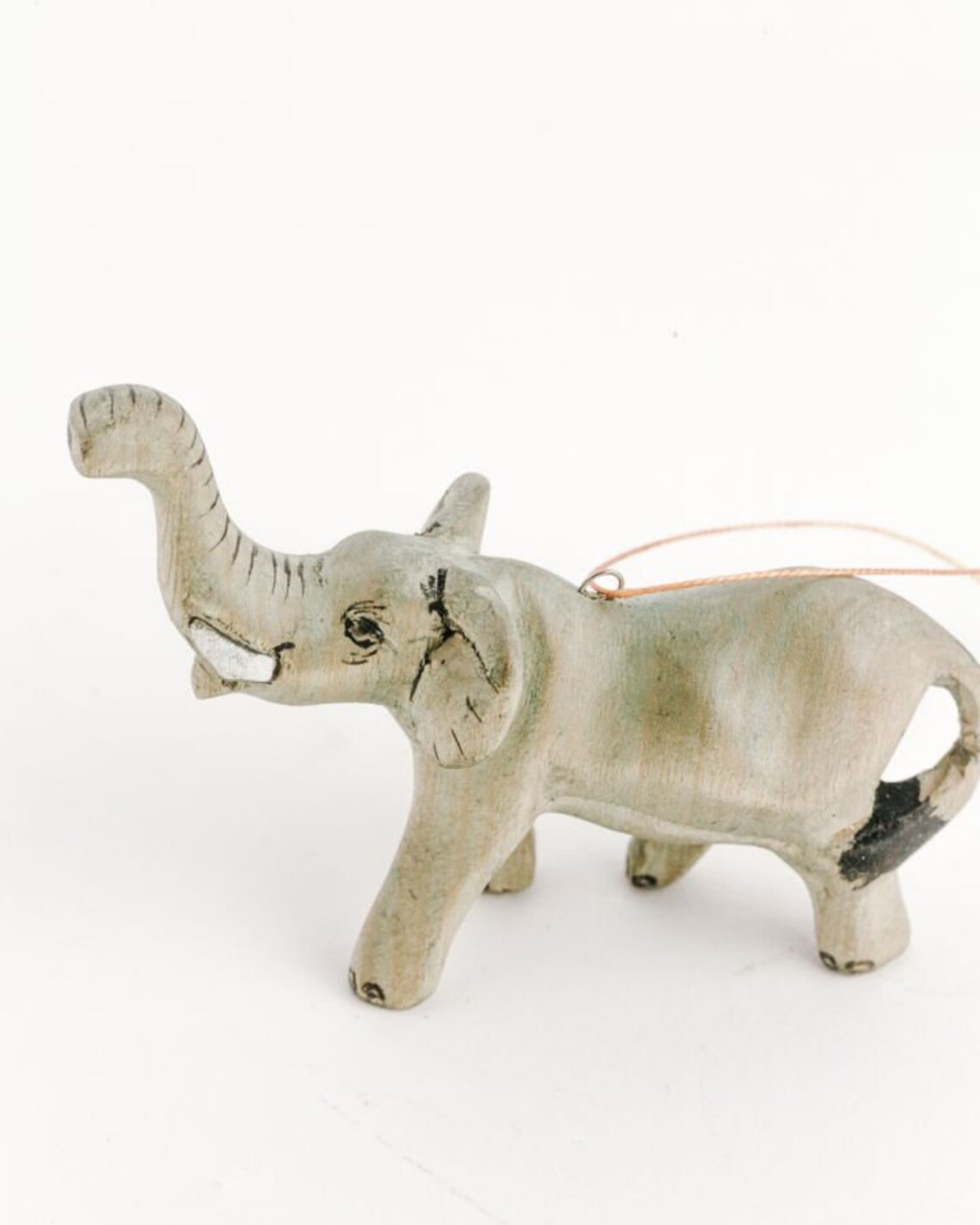WOOD ELEPHANT ORNAMENT // Handcarved Jacaranda Wood // Safari Etsy