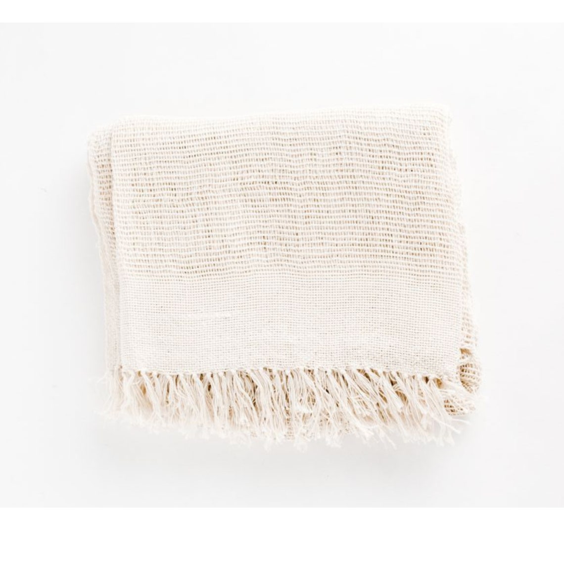 COTTON THROW BLANKET // Open Weave // Handmade in Zambia Etsy