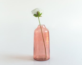 Siena Hammered Bud Vase | Handblown in India