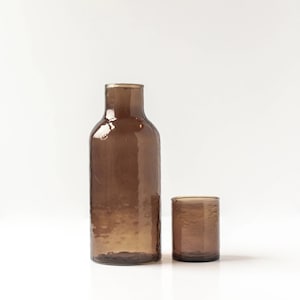 Hammered Glass Carafe | Handblown in India