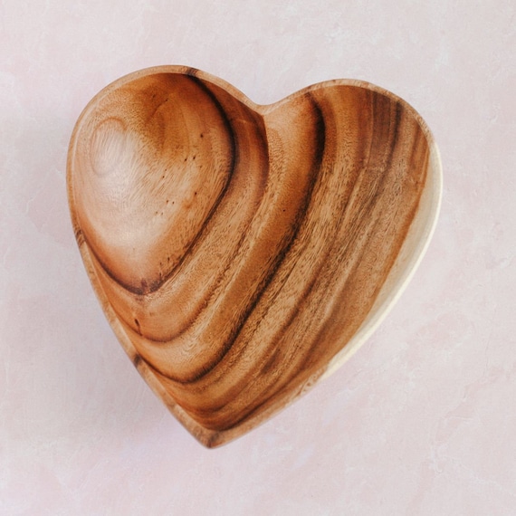 Heart Bowl, Made From Acacia Wood