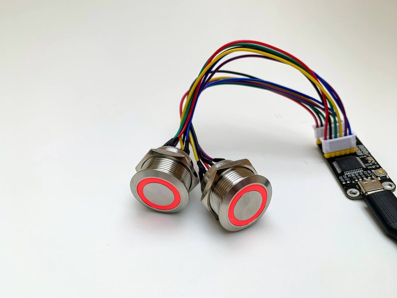 USB RGB LED Button - Custom Photobooth Arcade Game Button - Etsy