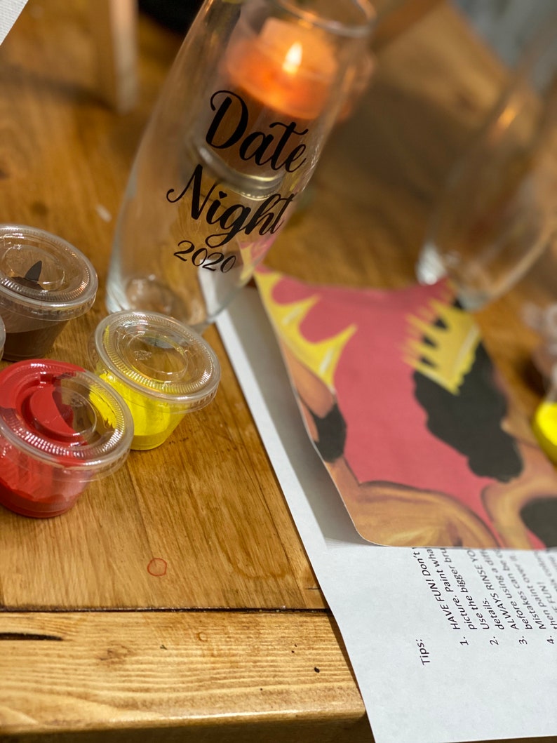 Couples Date Night Paint Party Kit Etsy