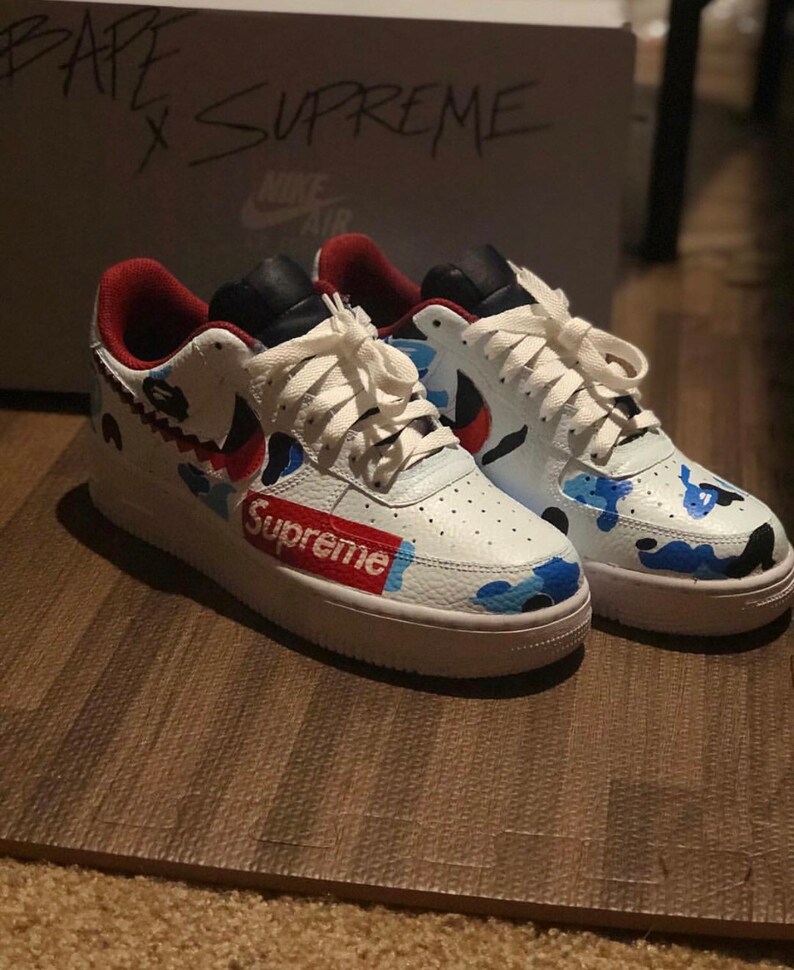 bape air force 1 brown