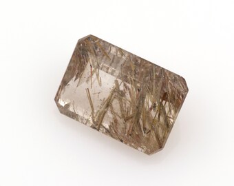 Pierre Semi-précieuse Quartz Rutile Cabochon - 27,15 Carats, Origine Brésil, Naturelle