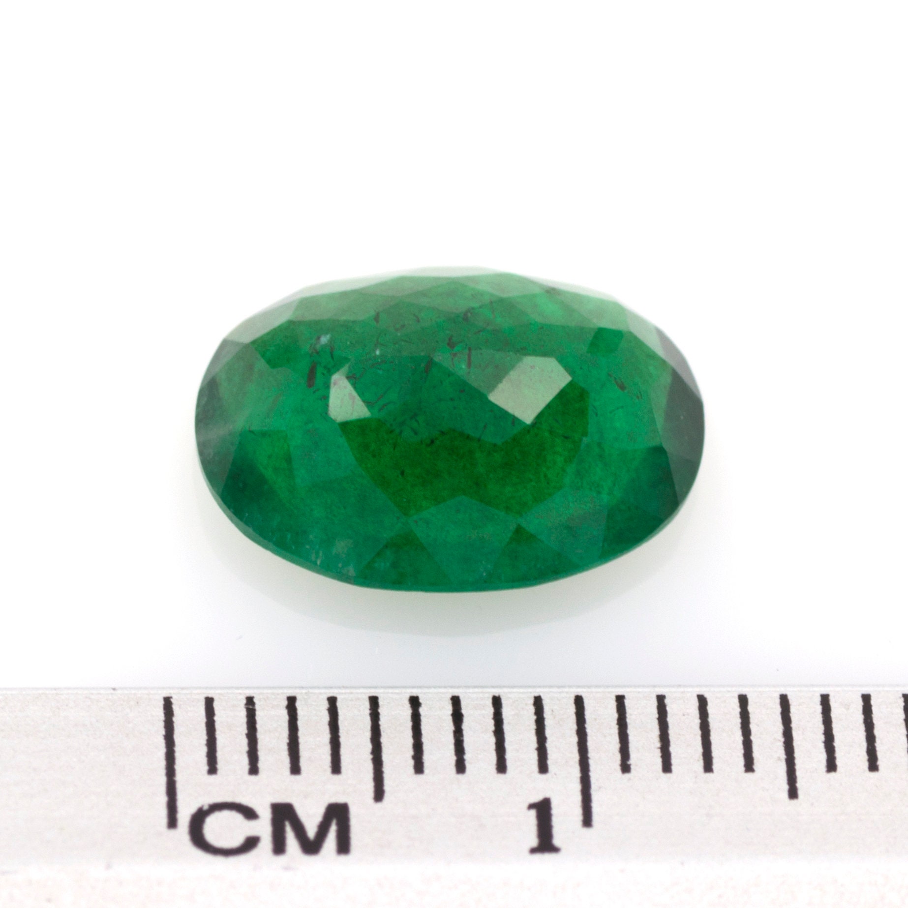 Natural dark bluish green emerald of 3.42 ct. Measurements Etsy