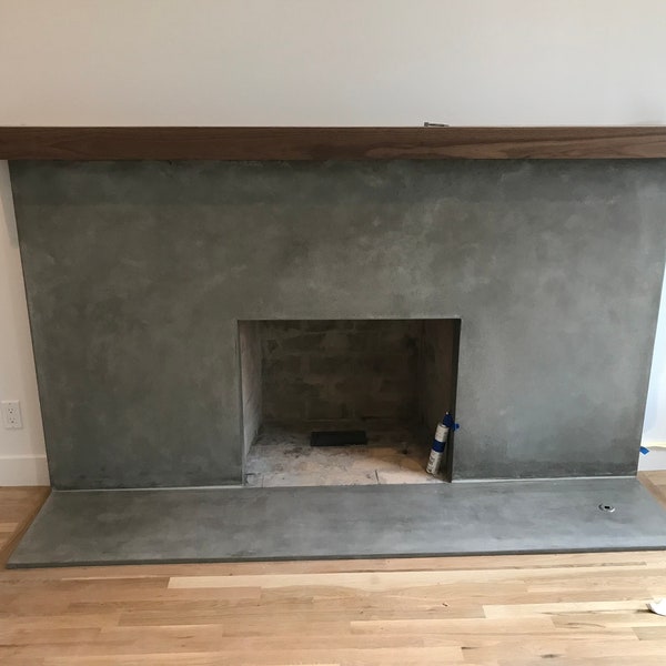 CUSTOM Concrete FIREPLACE (PLEASE Read description)