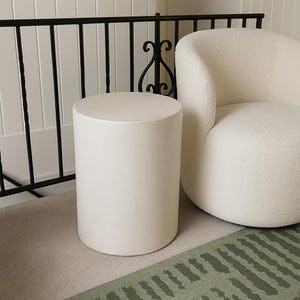 Cylinder Concrete End table