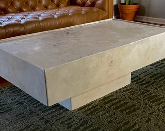 BLOCK Pedestal Concrete Coffee table