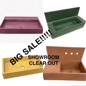 Big SALE! Showroom concrete sinks and furniture many different styles