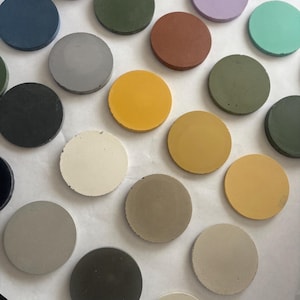 Concrete color samples