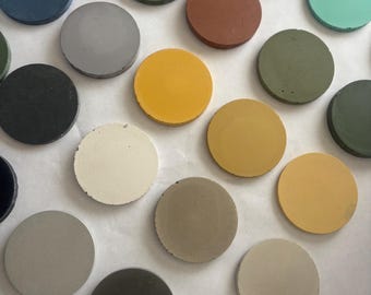 Concrete color samples