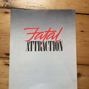 Fatal Attraction (1987) - Movie Programme (Glenn  Close / Michael Douglas)