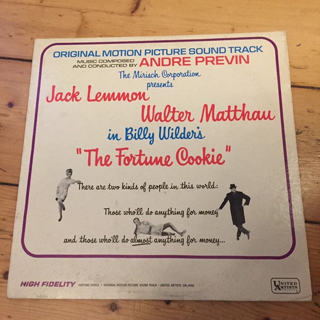 The Fortune Cookie Original Soundtrack Vinyl billy Wilder/jack Lemmon