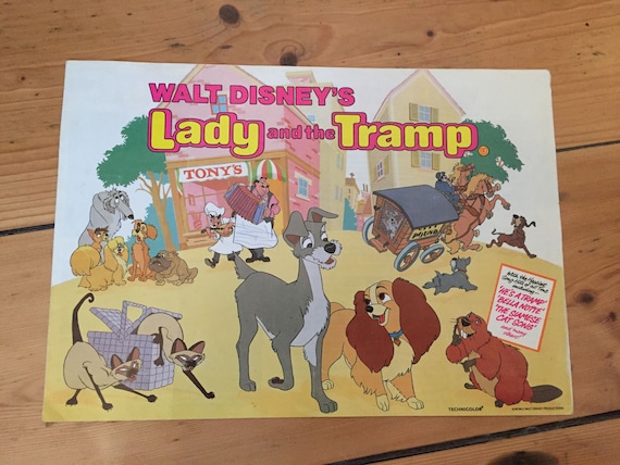 Lady and the Tramp (1955) - Movie Programme (walt Disney) - Etsy