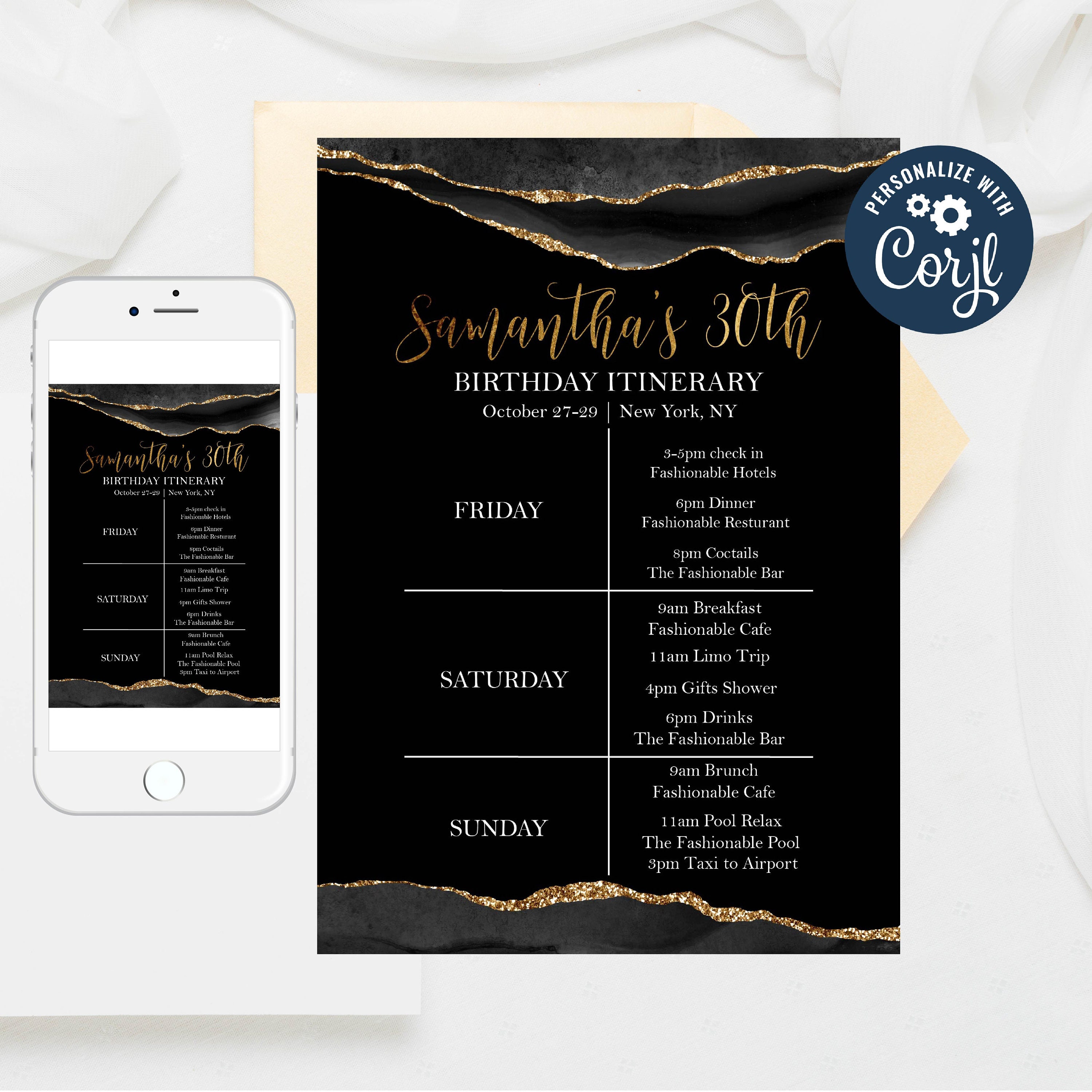 Editable Birthday Itinerary Template Editable Birthday Etsy Canada Editable Birthday Itinerary Template Editable Birthday Etsy Canada