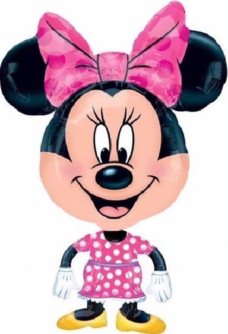 Disney trip balloons Kids birthday balloons Minnie mouse balloons Minnie birthday 30/'/' Disney Minnie Mouse Licensed Airwalker Balloon
