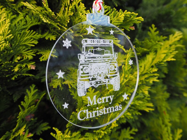 Land Rover Defender 90 110 Christmas Bauble / Tree Decoration Etsy