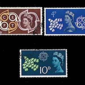 Fine used commemoratives. 1961 Postal and Telecommunications set of 3 values. Queen Elizabeth II issue.