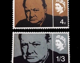 Great Britain 1965 Winston Churchill commemoration phosphor issue stamps.  Ideal for collector of British stamps.