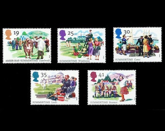 Série Événements de l'été 1994 de Grande-Bretagne de cinq timbres commémoratifs neufs. Idéal pour les collectionneurs de timbres britanniques ou pour les travaux manuels.