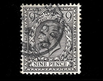英国 1912 ジョージ 5 世 1 シリング ビストレ 使用済み郵便切手