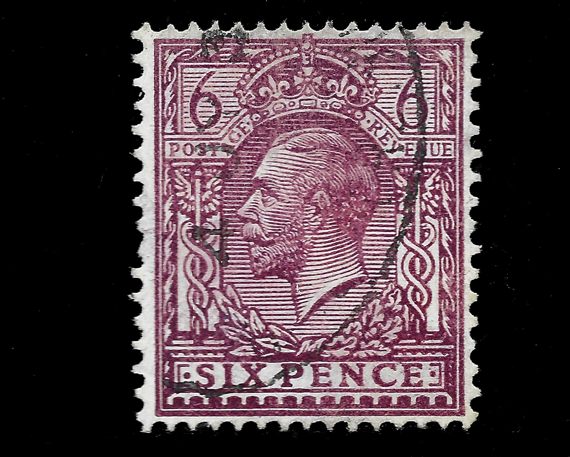 Great Britain 1924 King V 6d purple used definitive Etsy