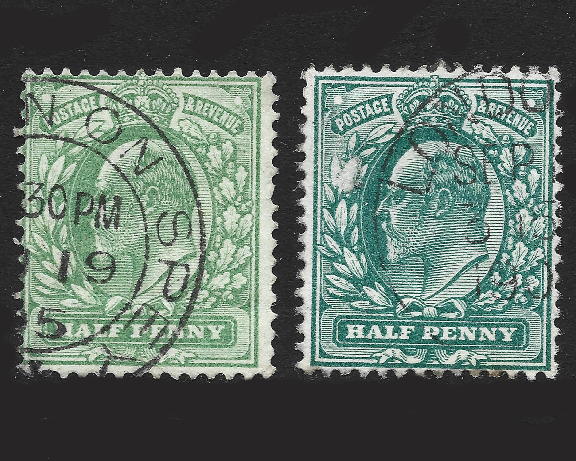 １９１４年イギリス　半ペニー切手 1914年イギリス 半ペニー切手 （ニュージーランド 1ペニー