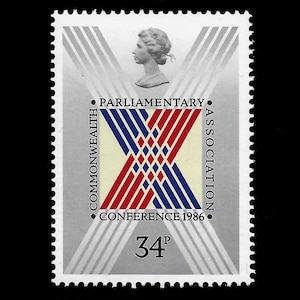 GB 1986 Commonwealth Parliamentary Conference single issue mint stamp.  Ideal for collector of British stamps.