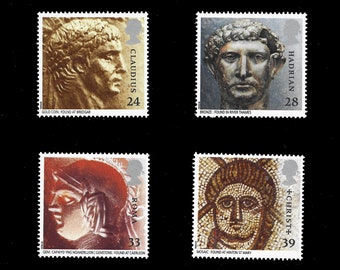 Great Britain 1993 Roman Britain set of four mint commemorative stamps.  Collect British stamps.