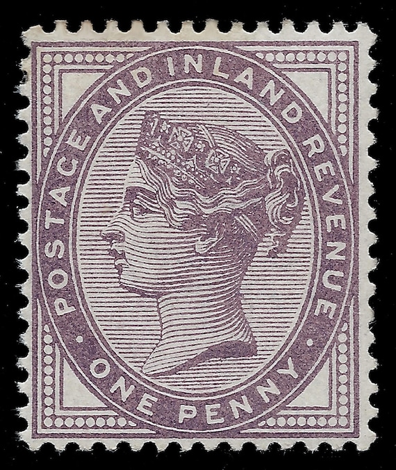 1881 Queen Victoria penny lilac fine mint postage stamp from Etsy