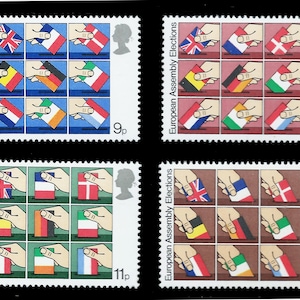 GB 1979 EEC set of four mint stamps issued by Royal Mail.  Ideal for collector of British stamps.