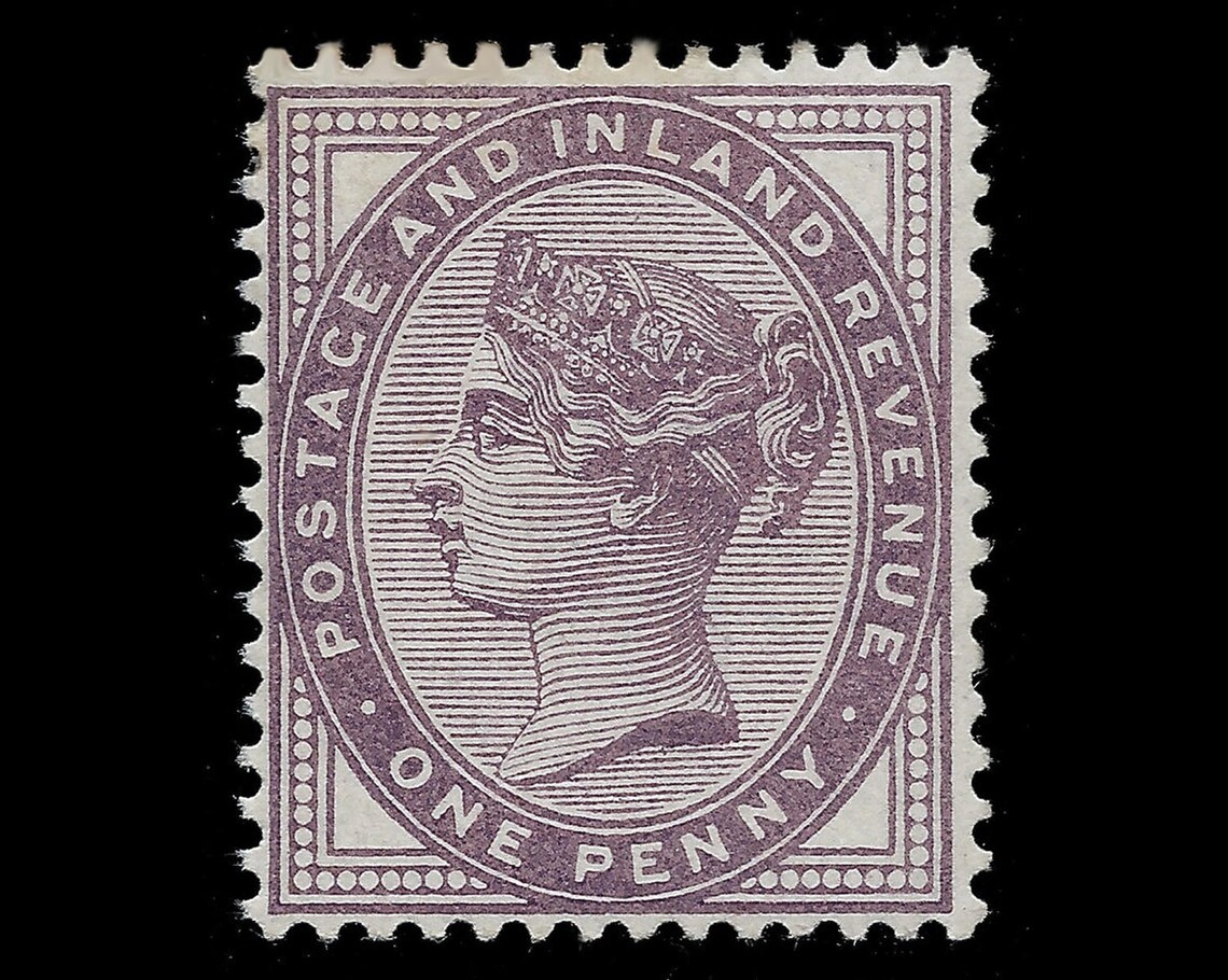 1881 Queen Victoria penny lilac fine mint postage stamp from Etsy