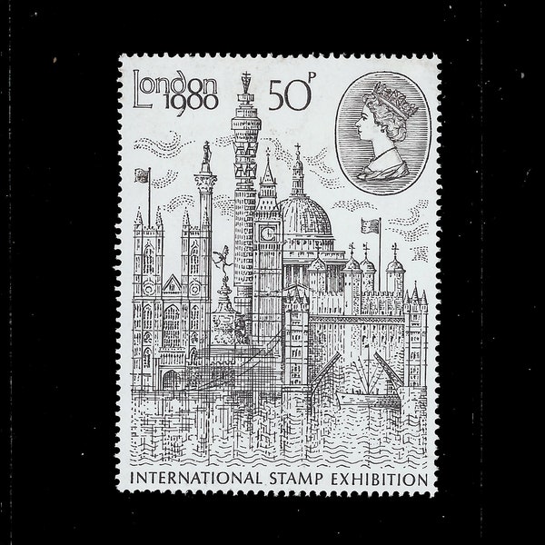 The largest ever Great Britain stamp. London 1980 commemorative issue. Ideal for collector or for craft work.